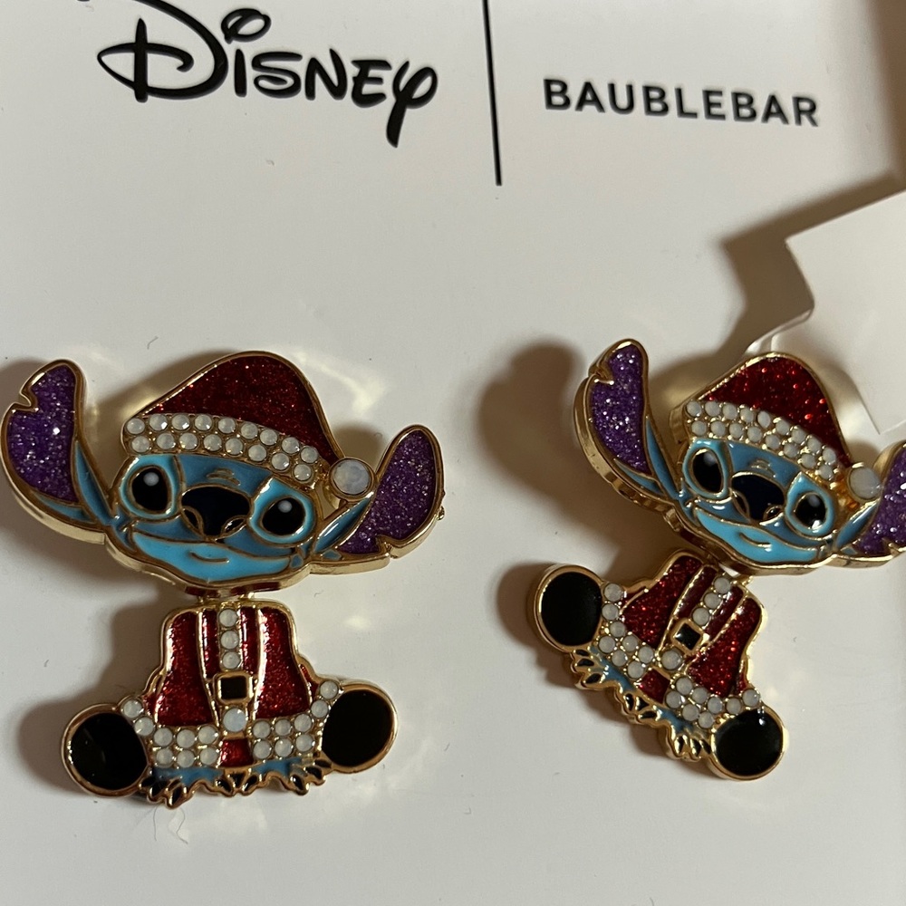 Baublebar Disney Stitch Earrings NWT Holiday - Picture 2 of 3